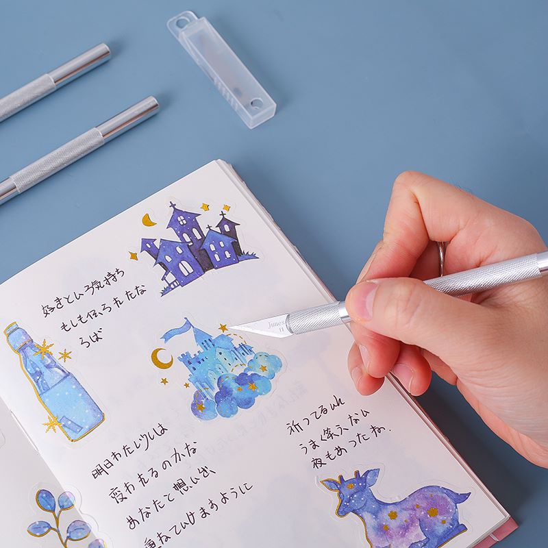 Dao rọc sticker - washi - trang trí sổ tay - Gồm 5 lưỡi dao