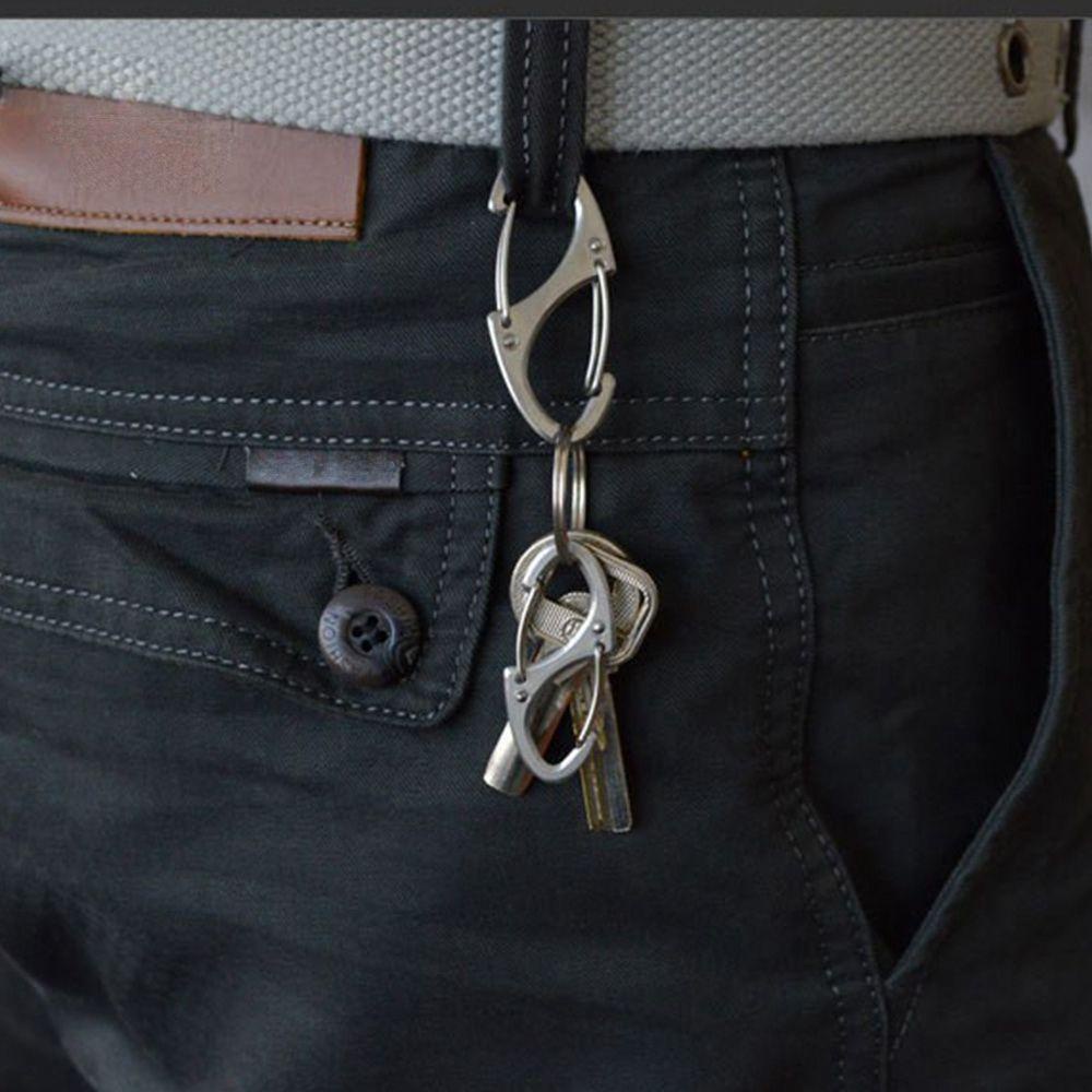 1 / 2 / 3 / 5 / 10 Móc Khóa Kim Loại Mini Tiện Lợi Cho Dã Ngoại