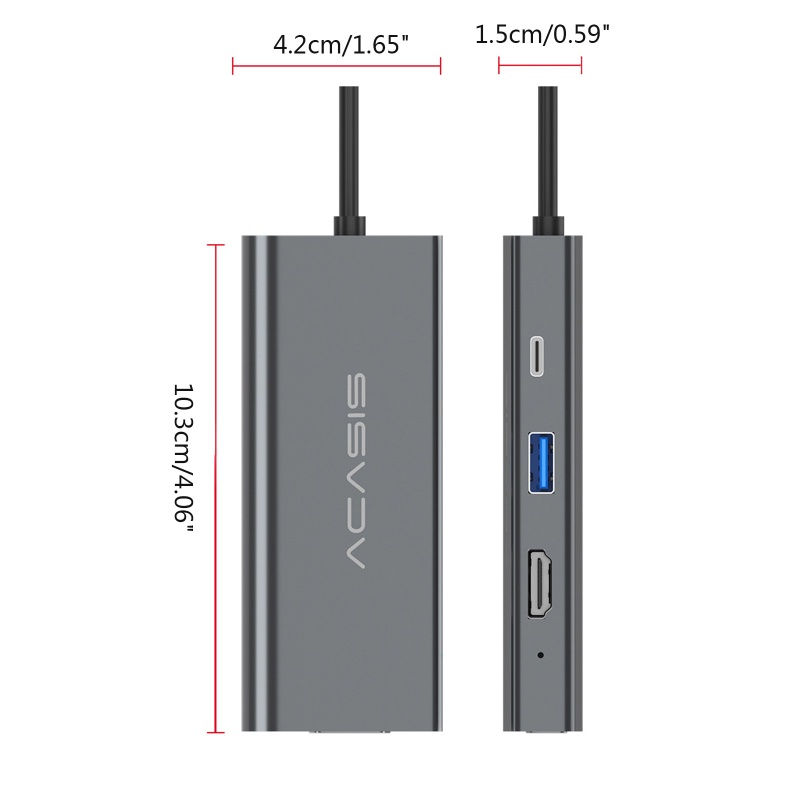 Bộ Chia Cổng Sạc USB - C Tốc Độ Cao Siêu Mỏng
