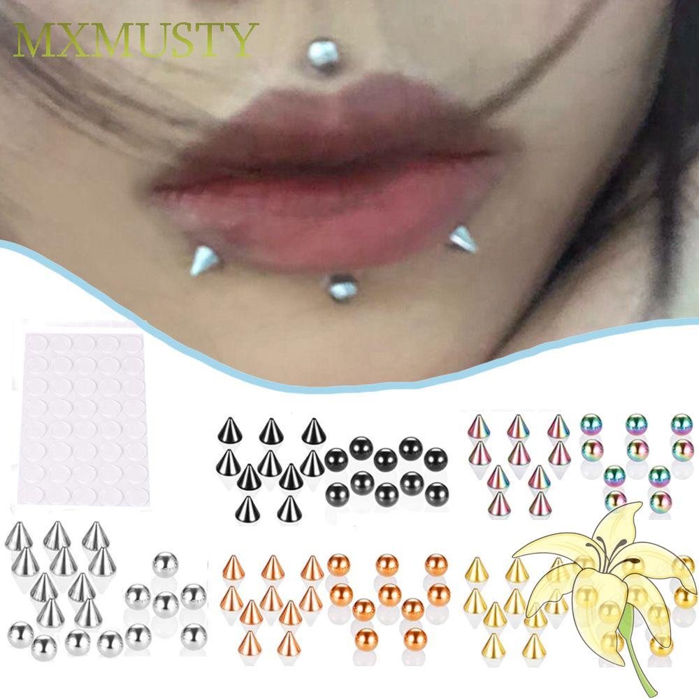 Khuyên Xỏ Giả Môi Bằng Thép Không Gỉ Phong Cách Punk Cá Tính Cho Nữ