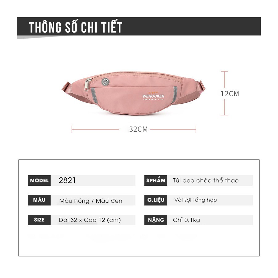 ZÓNG® Túi Đeo Chéo/ Đeo Hông WEROCKER Running