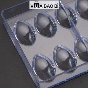 Khuôn socola hình giọt nước, khuôn socola nhựa cứng hình cánh hoa, hạt mắc ca 16 viên VUA BAO BÌ