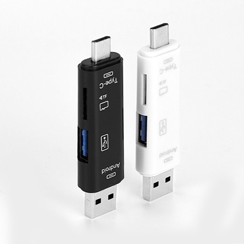 Đầu USB 5 trong 1 3.0 Type C kiêm thiết bị đọc thẻ nhớ SD TF | BigBuy360 - bigbuy360.vn