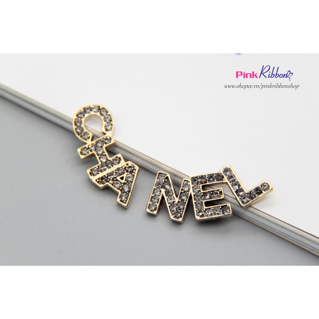 Charm Set chữ CHA và NEL đính đá