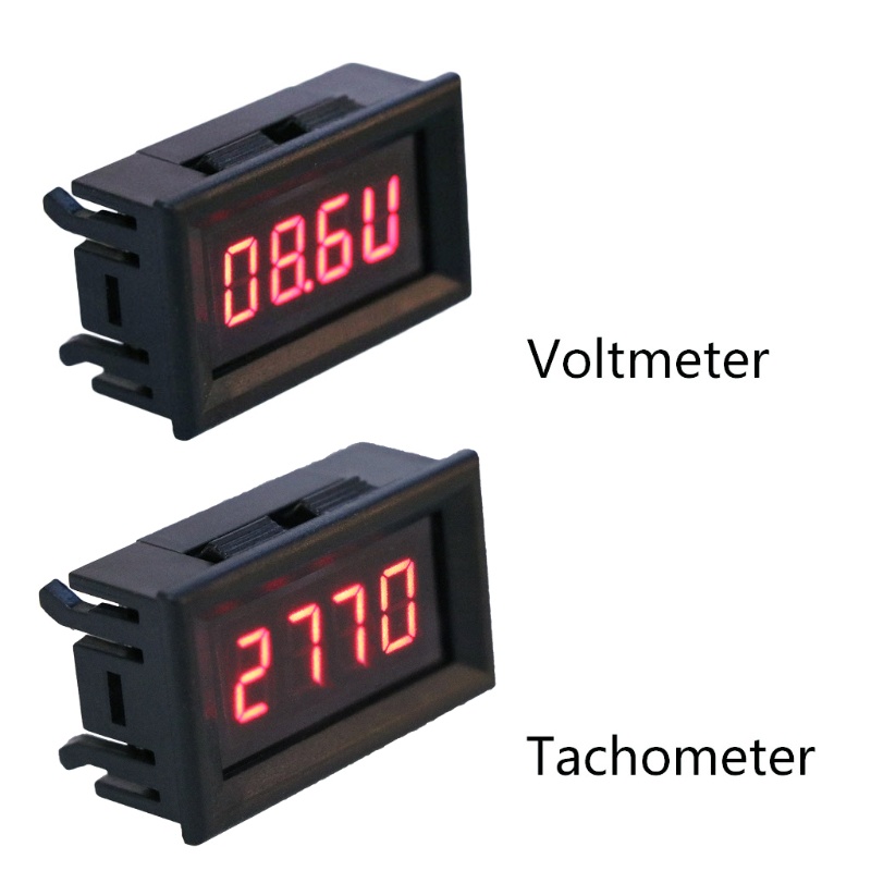 Đồng Hồ Đo Tốc Độ RPM Màn Hình LED 2 Trong 1