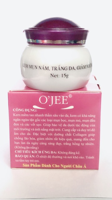 Kem mụn  nám  trắng da giảm nhờn OJEE - 15gr