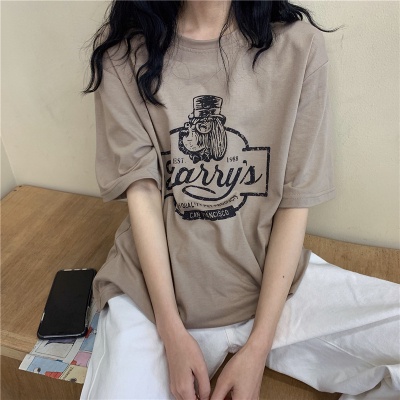 NZN Mới Áo Thun Tay Ngắn Dáng Rộng Phong Cách Hàn Quốc Cho Nữ