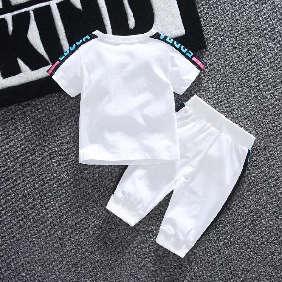 Bộ Quần Dài Áo Cộc Tay Có Hình Thú Cho Bé Trai Và Bé Gái Chất Liệu Thun Từ 8Kg Đến 32Kg - Bộ DPA Chaarlie Kids