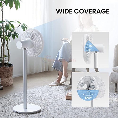 Quạt đứng thông minh Xiaomi Smartmi Standing Fan3 PNP6005EU ZLBPLDS05ZM - Hàng nhập khẩu