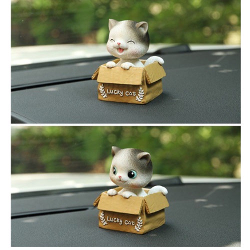 Trang trí ô tô - Set mèo Lucky Cat kute trang trí taplo xe hơi, để bàn làm việc