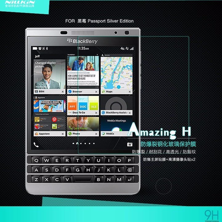 KÍNH CƯỜNG LỰC ĐIỆN THOẠI BLACKBERRY PASSPORT SILVER