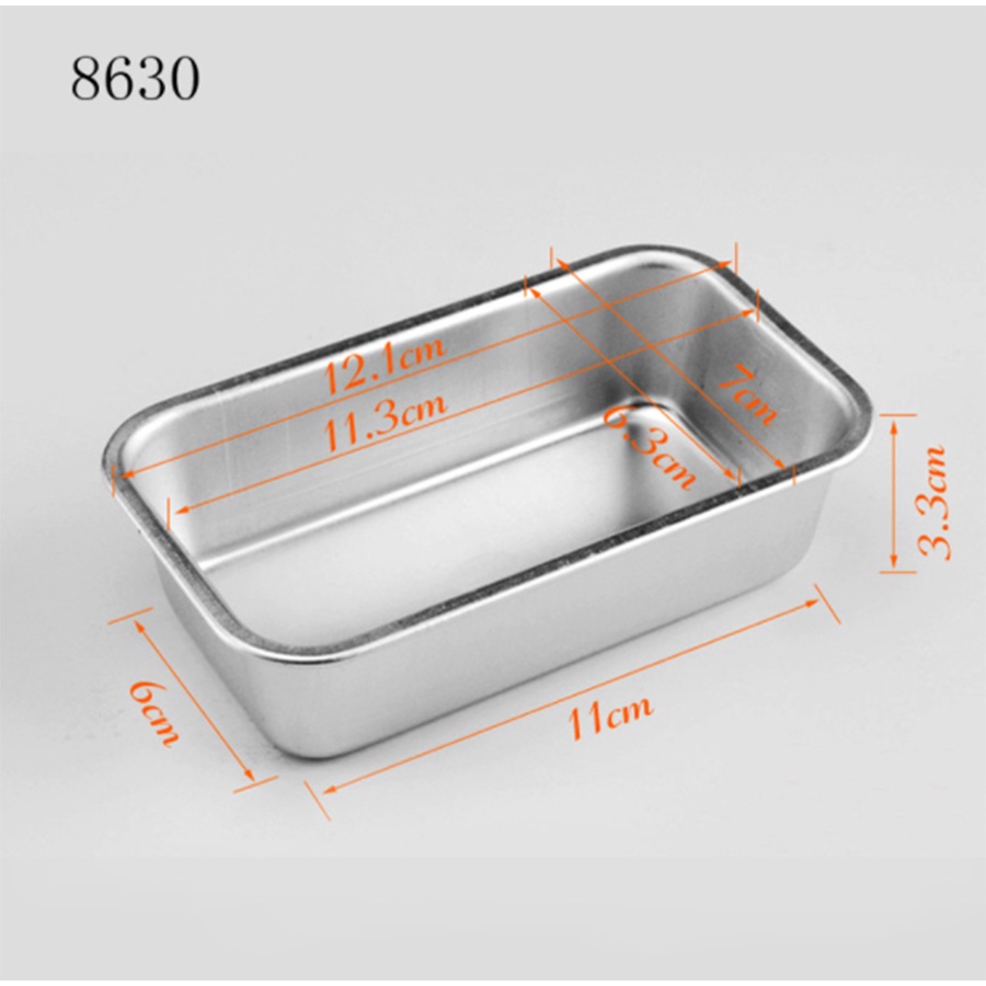 Khuôn loaf bánh mì nhôm chữ nhật A02, A03, A04, A05