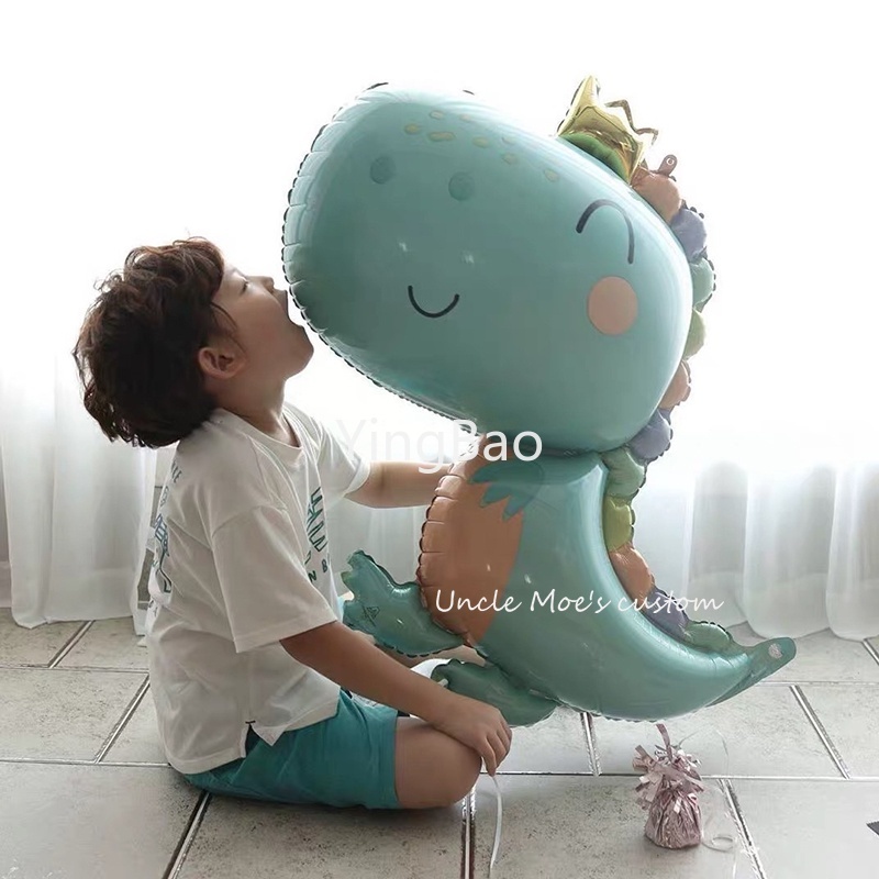 Bong Bóng Lá Nhôm Thiết Kế Hình Khủng Long/Mèo/Gấu Dễ Thương Dùng Trang Trí Tiệc Sinh Nhật