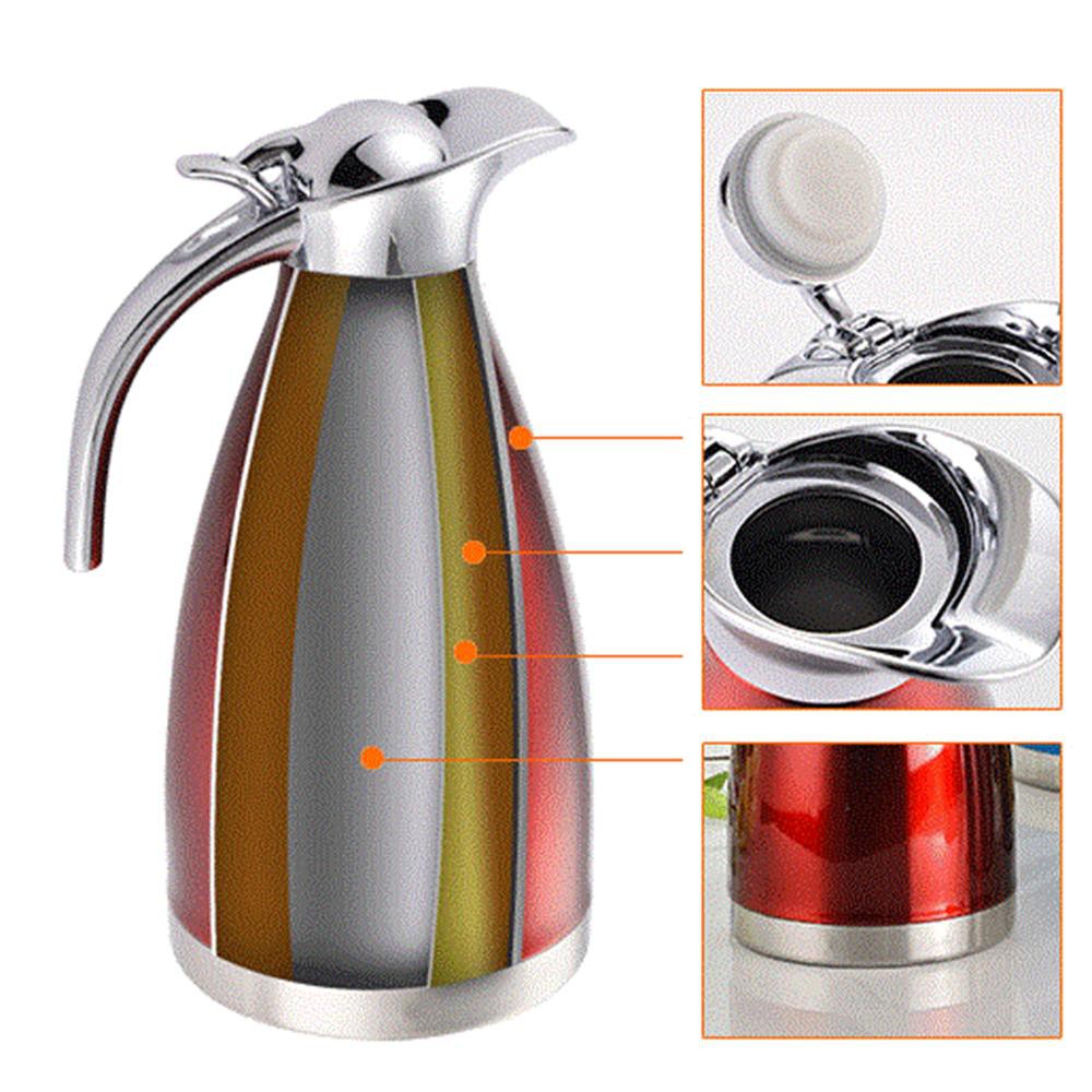 Phích giữ nhiệt inox 2.000ml đựng Bia, Nước trái cây lạnh bình giữ nhiệt