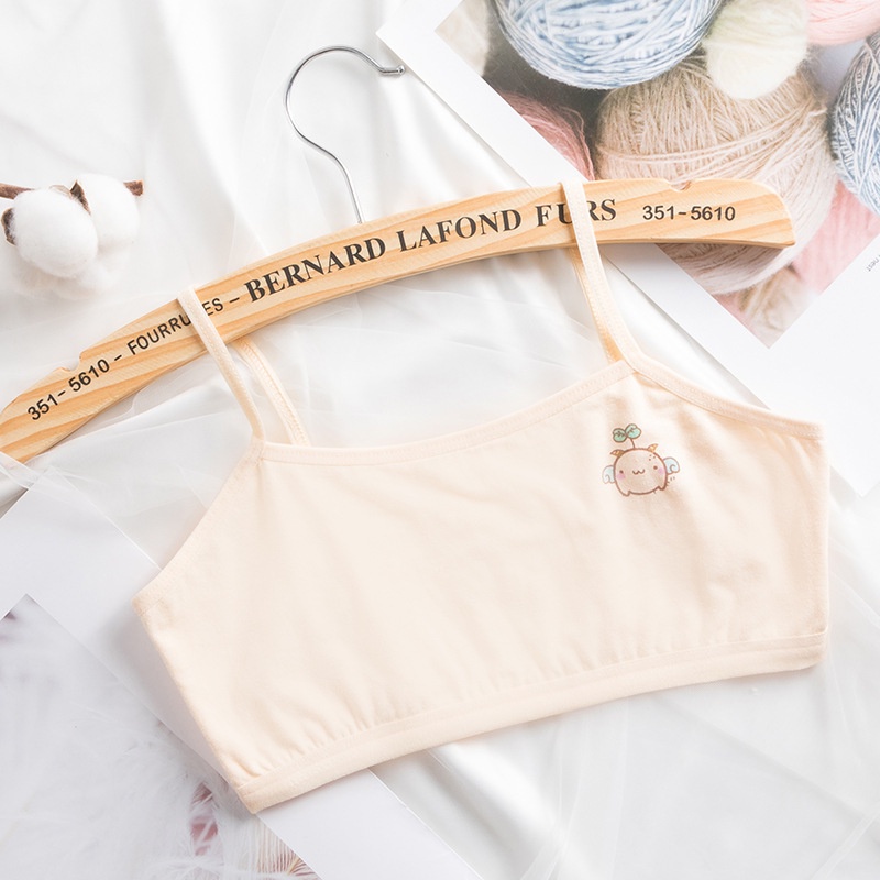 9-14 Tuổi Áo Ngực Hai Dây Co Giãn Thoáng Khí Dành Cho Bé Gái