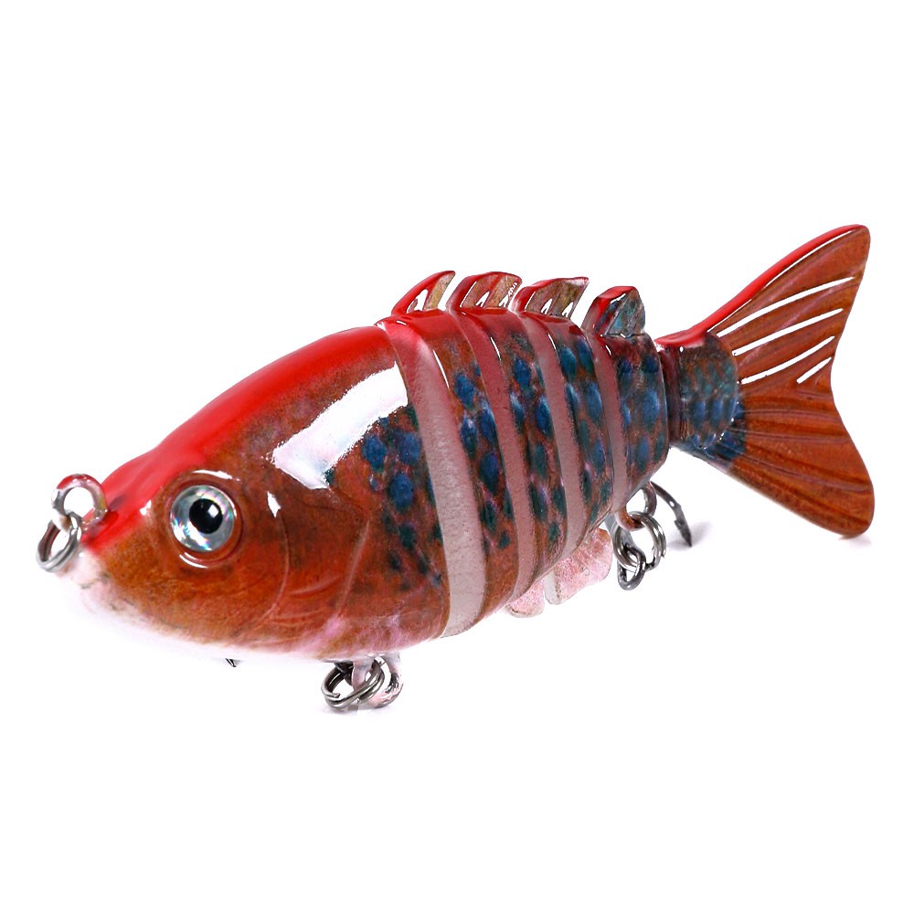 Mồi câu cá nhân tạo 6 khớp 8cm 13g