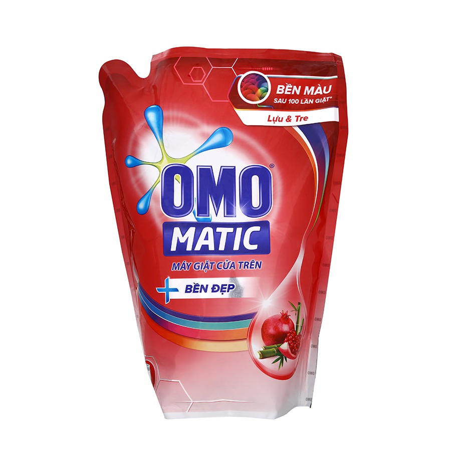 Nước giặt OMO Matic bền đẹp túi 1.9 lít