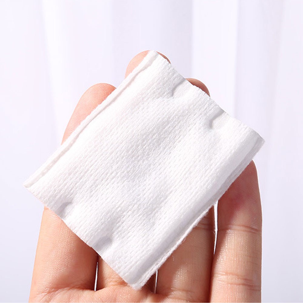 Bông tẩy trang cotton pads 3 lớp túi zip 222 miếng - Bông Lameila 222 miếng mẫu mới túi rút tẩy trang da mặt