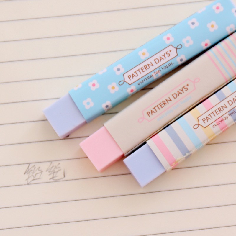 Gôm tẩy bút chì Hàn Quốc dạng thanh dài dễ thương tiện dụng