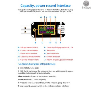 B&O FNB28 Current and Voltage Meter USB Tester QC2.0/QC3.0/FCP/SCP/AFC Fast Charging Protocol Trigger Capacity Test