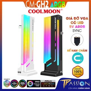 Mua Giá đỡ VGA GPU CoolMoon GH2  dạng đứng  Led ARGB 5V 3Pin - đồng bộ Mainboard hoặc Hub CoolMoon  card màn hình
