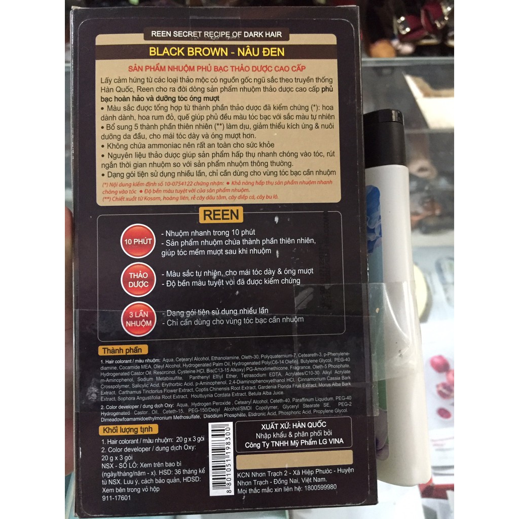 Thuốc Nhuộm Tóc Phủ Bạc Reen hình hoa văn chính hãng | BigBuy360 - bigbuy360.vn