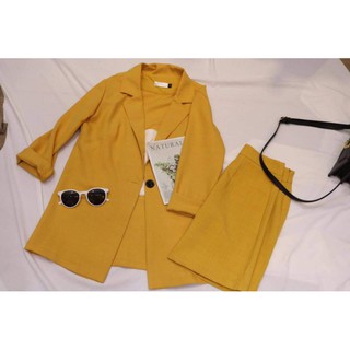 Chân Váy suông A mix blazer