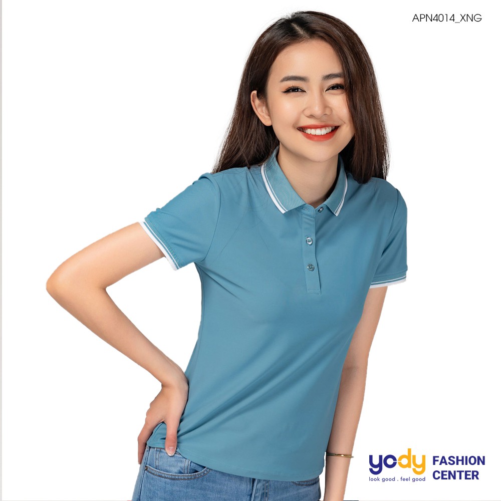Áo thun polo nữ YODY cổ bẻ vải cao cấp giữ form thoáng mát thấm hút tốt APN4014 | BigBuy360 - bigbuy360.vn