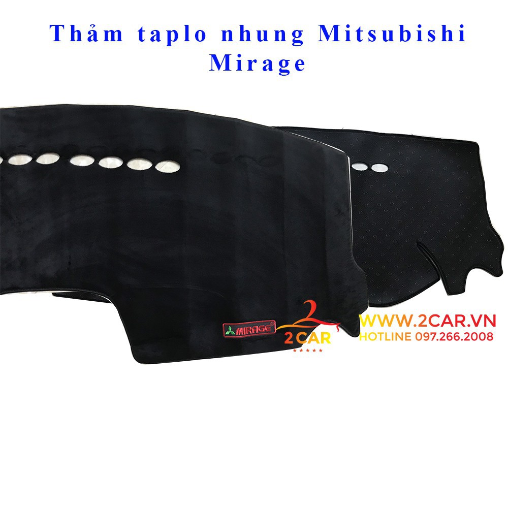 Thảm taplo nhung Mitsubishi Mirage