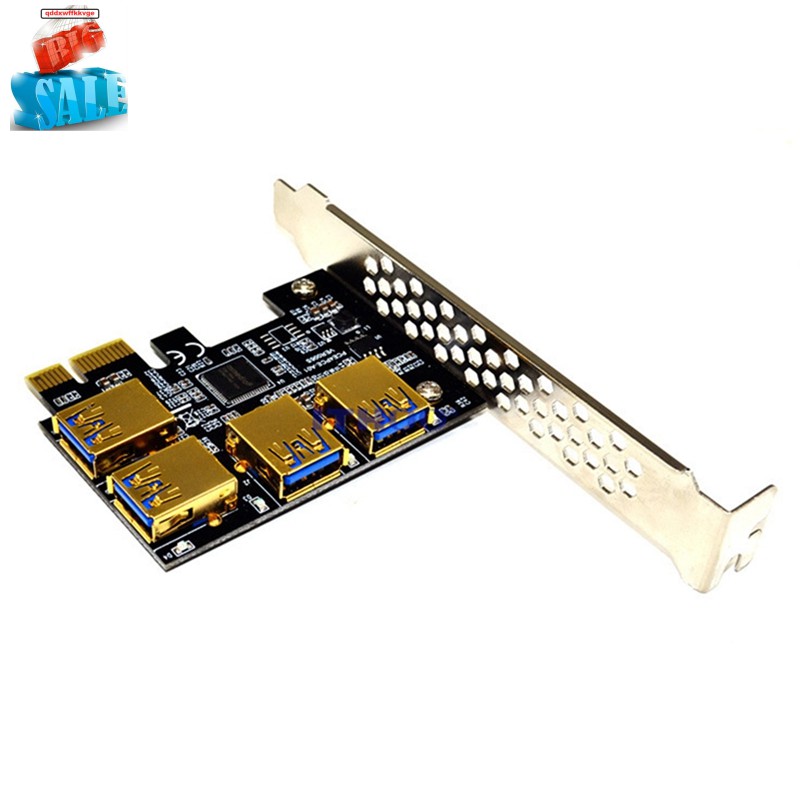 Card Chuyển Đổi Pci-E 1 Sang 4 Usb 3.0 Cho Ethereum Eth / Monero Xmr / Zcash
