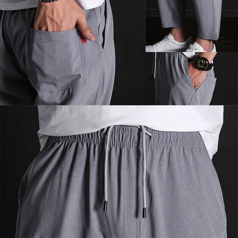 Quần thể thao thun dài trơn màu phong cách năng động thời trang dành cho nam | BigBuy360 - bigbuy360.vn