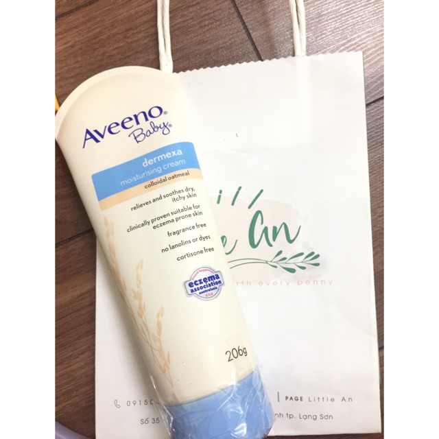 kem chàm Aveeno baby Dermexa