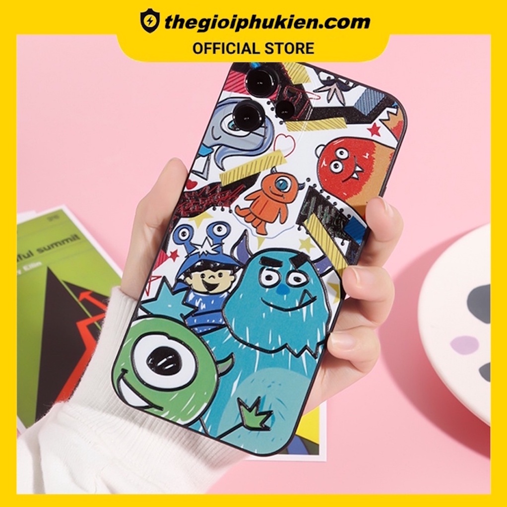 Ốp lưng iphone cạnh vuông Công ty quái vật cho ip 6/6plus/6s/6splus/7/7plus/8/8plus/x/xr/xs/11/12/pro/max/mini - E53