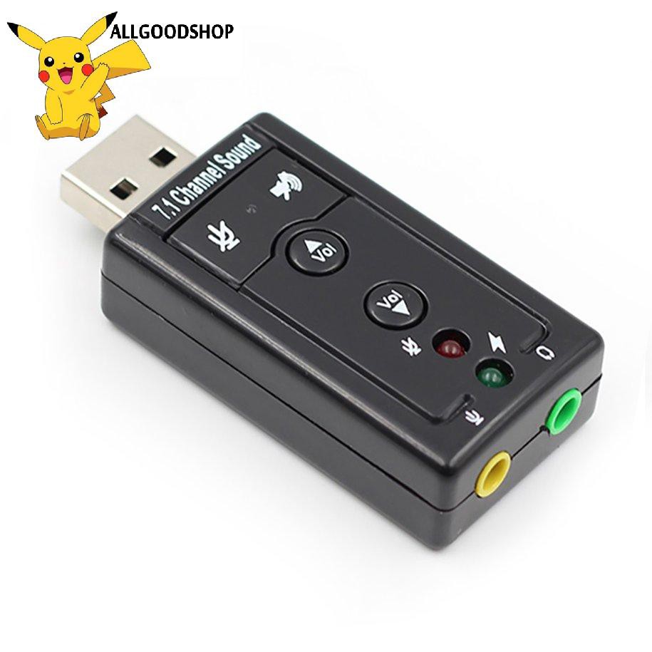 Card chuyển đổi âm thanh kỹ thuật số USB 7.1 sang jack 3.5mm cho tai nghe