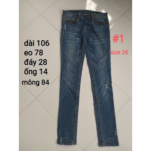 Bộ sưu tập quần jeans hàng si nhiều mẫu