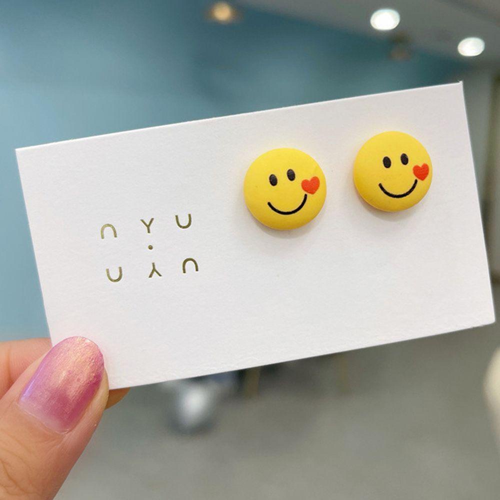 Bông Tai Hình Hoạt Hình Pikachu Mặt Cười Phong Cách Nhật Bản