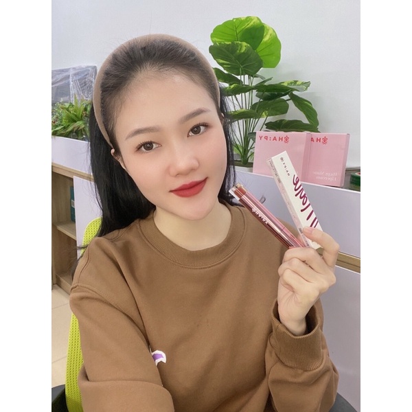 Son Hapy kem lì Mini Garden Mattle Lipcream son Ha:py bám màu lâu trôi 3.5ml- Phiên bản son Roses mẫu mới