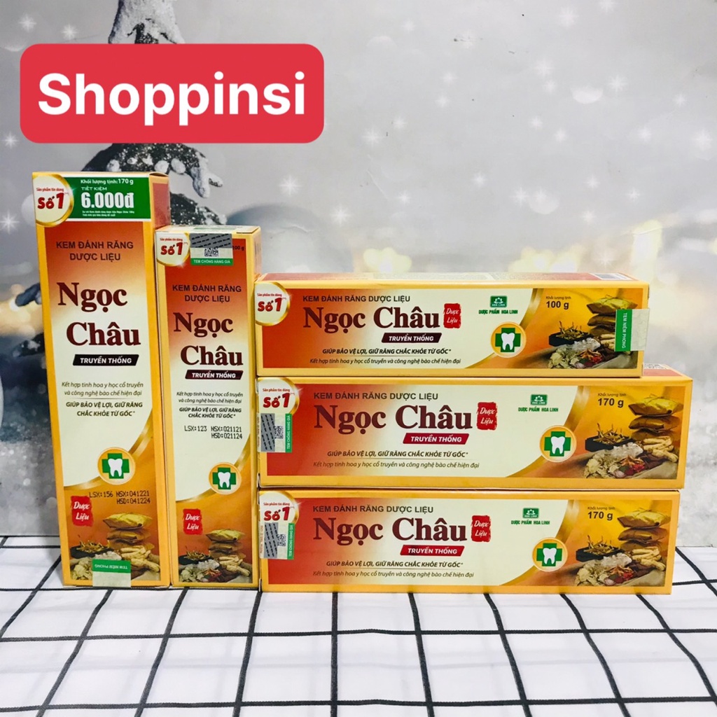 Kem đánh răng dược liệu Ngọc Châu (100G -170g)