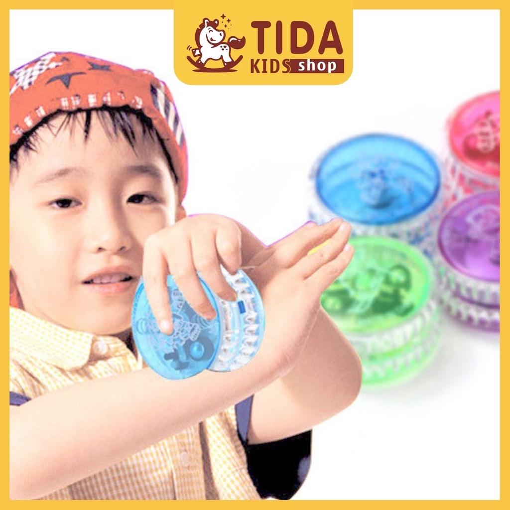 Đồ Chơi Yoyo Có Đèn Led Phát Sáng ⚡ HÀNG ĐẸP ⚡ Dùng Làm Quà Tặng Cho Bé Từ 3 Tuổi, Đồ Chơi Giải Trí TiDa Kids Shop