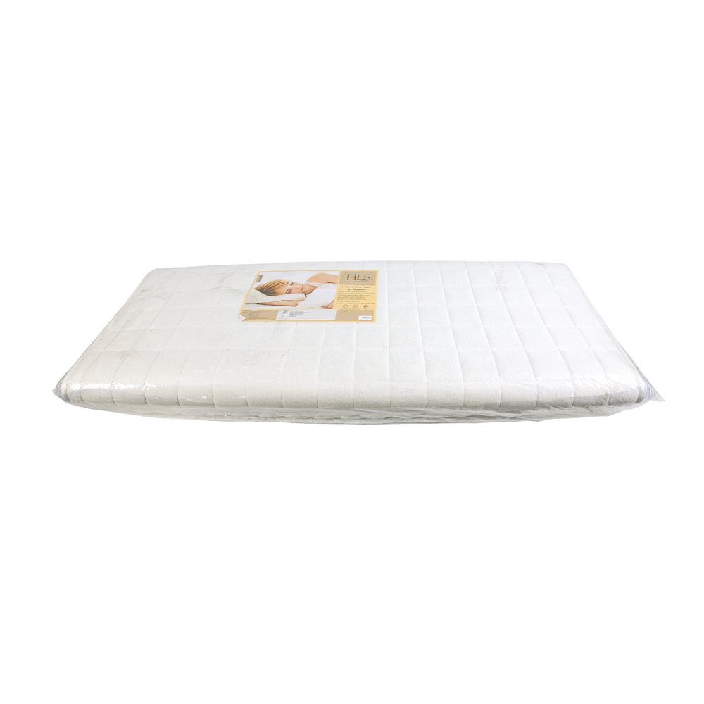 HomeBase HLS Tấm làm mềm nệm topper DÀY như nệm 5CM, SIÊU ÊM chuẩn Châu Âu nhập khẩu từ Thái Lan 198X91CM màu trắng