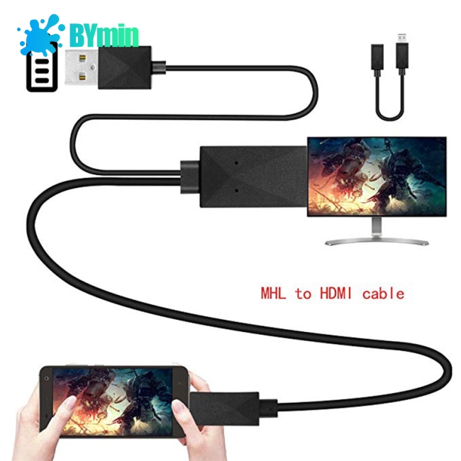 Bộ chuyển đổi 5 pin & 11 Pin Micro USB MHL to HDMI 1080P HD TV cho điện thoại Android