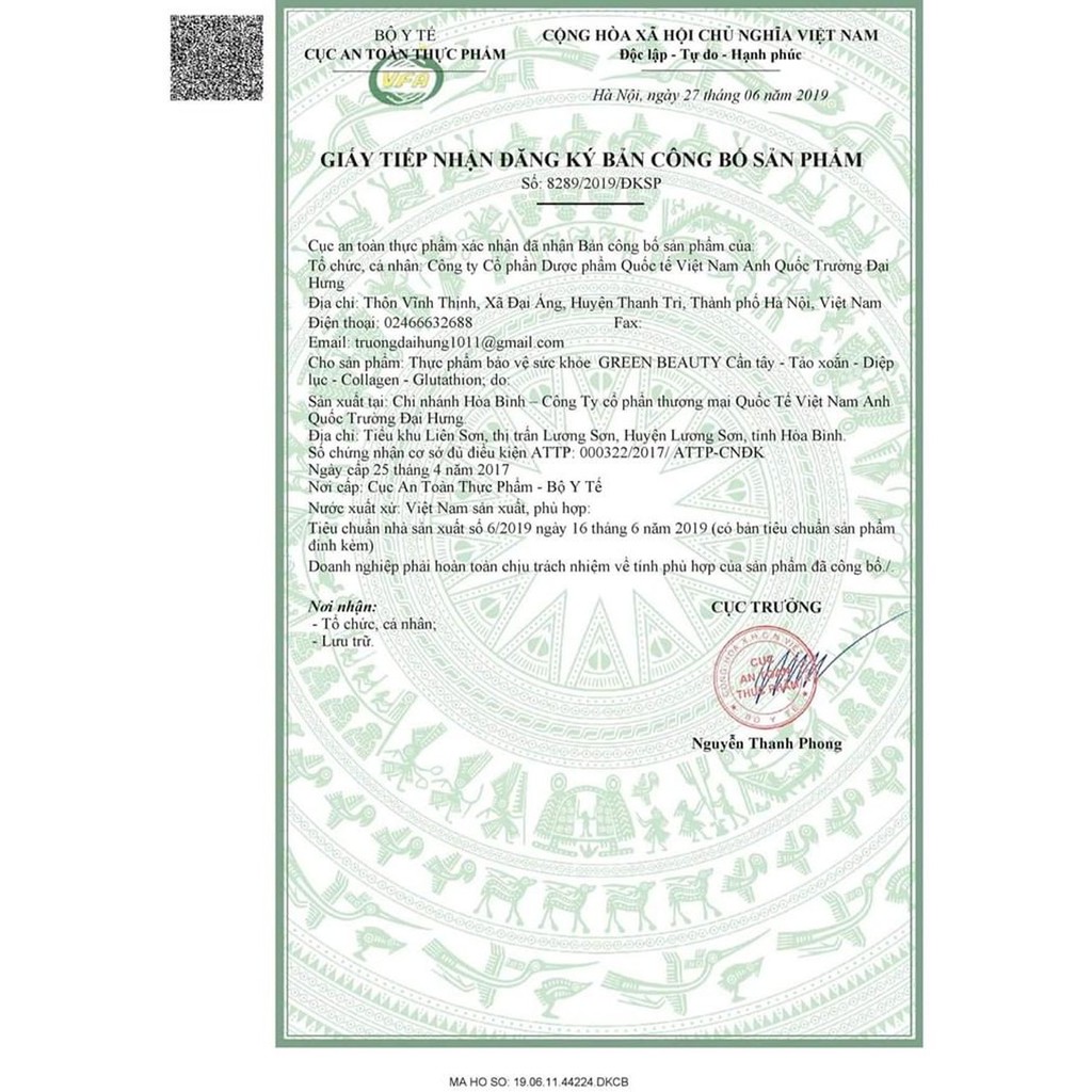 [FULL BOX] Nước Ép Cần Tây Green Beauty thẻ bảo hành chính hãng hộp 32 gói | BigBuy360 - bigbuy360.vn