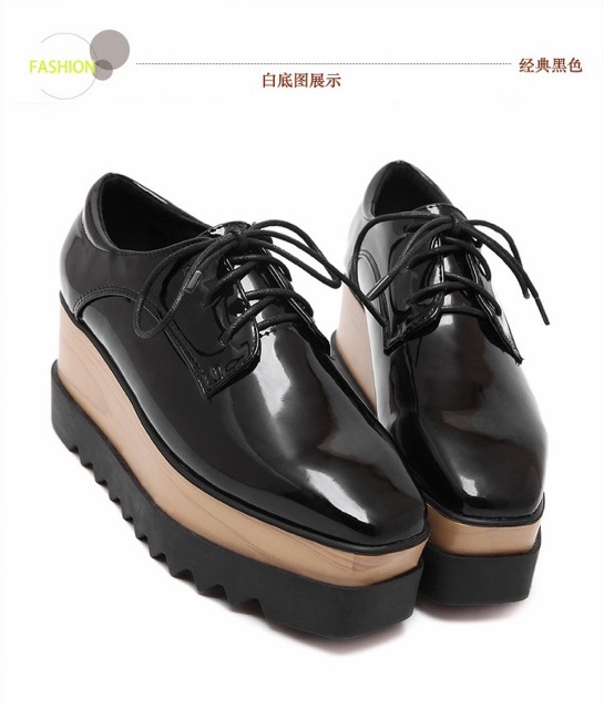 Giày da đế bánh mì Stella