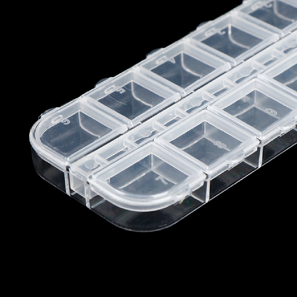 1 Hộp Nhựa 12 Ngăn Đựng Vật Dụng Làm Móng Nghệ Thuật