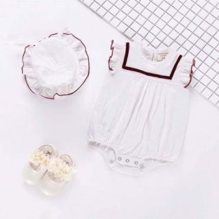Bộ bé gái - set body kèm mũ