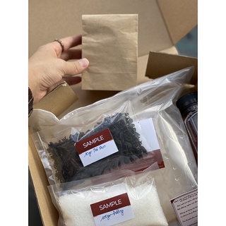 Combo Scoby (dày 1-2cm, dài 15-20cm) & nguyên liệu làm kombucha (4 món)