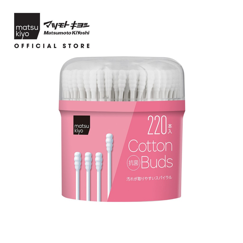 Tăm bông xoắn Matsukiyo dạng hộp 220 cây