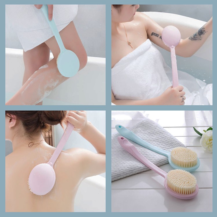 HCM - Cây bàn chải chà lưng massage lưng đầu chải to đến 11cm lông đặc mềm mịn