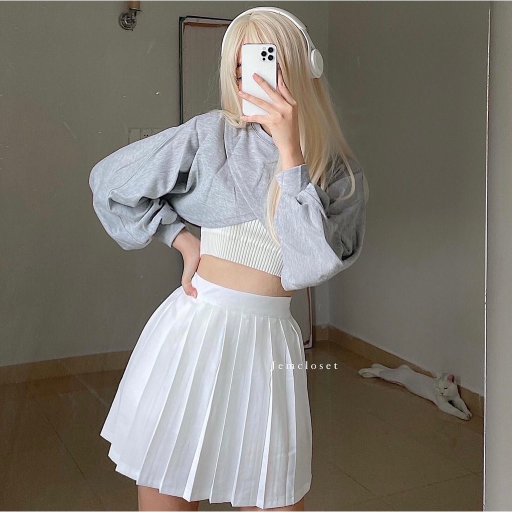 Set bộ áo crt dài tay logo YOS 1992 thời trang hàn quốc/ Set 2 món áo croptop đắp chéo kèm áo ba lỗ ôm body_kudoshop | BigBuy360 - bigbuy360.vn