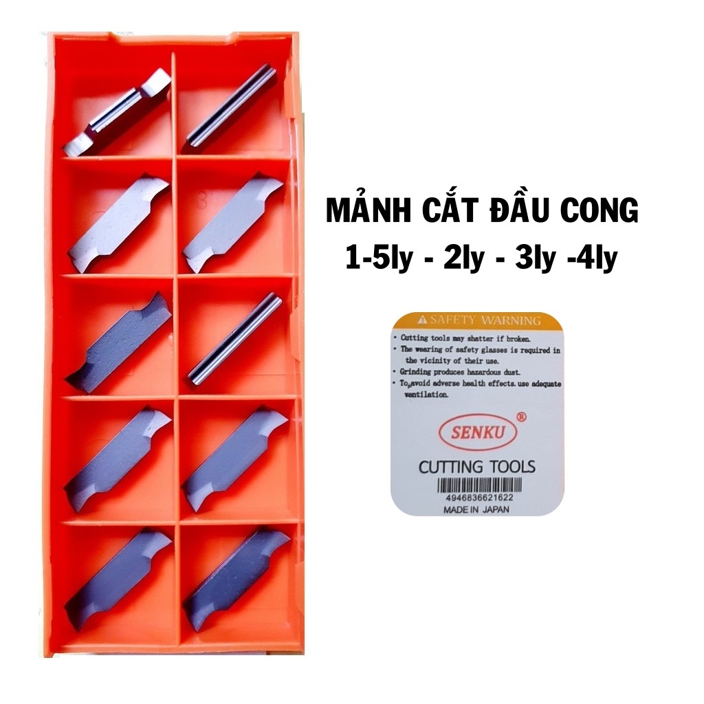 Mảnh chíp cắt 1.5mm-2mm-3mm-4mm cao cấp Nhật Bản chuyên cắt thép inox, nhôm gỗ nhựa